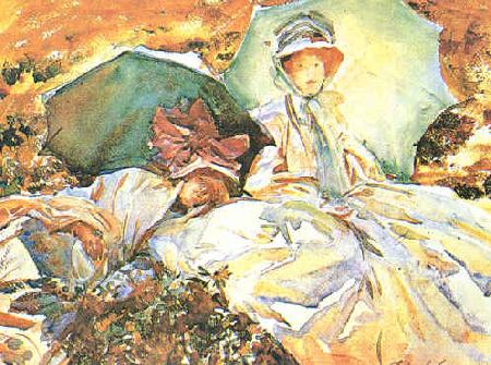 John Singer Sargent Green Parasol oil painting picture